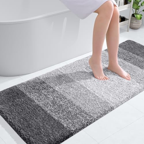 OLANLY Large Bathroom Rugs 50x30, Extra Soft Absorbent Microfiber Bath Rugs by OLANLY