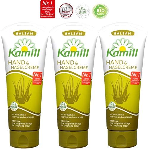 Kamill 3x100 ml Hand & Nail Cream BALSAM with BIO CamomileCamomile, Aloe Vera, Avocado Oil and Bisabolol | Germany - Image 6
