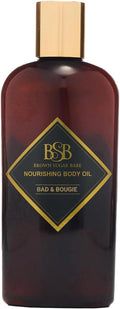 Brown Sugar Babe Bad and Bougie Body Oil, Grape Seed and Sweet Almond Fragrance Oils, Nourishing Scented Oil for Women, Perfume Body-Oil, Skin Care, Paraben Free, Made in USA