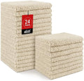HOMEXCEL Washcloths 24PK, Ultra Soft&Highly Absorbent Face Towels, 12X12 in by HOMEXCEL