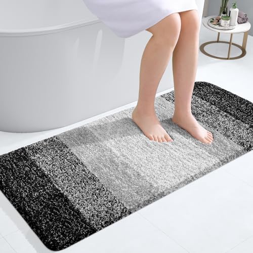 OLANLY Bathroom Runner Rug 47x20, Extra Soft Absorbent Microfiber Bath Rugs by OLANLY