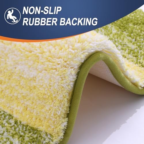 OLANLY Small Bathroom Rugs 24x16, Extra Soft Absorbent Microfiber Bath Rugs - Image 5