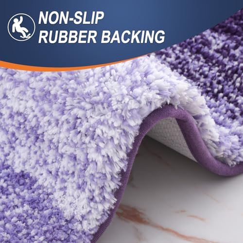OLANLY Bathroom Runner Rug 47x17, Extra Soft Absorbent Microfiber Bath Rugs - Image 4