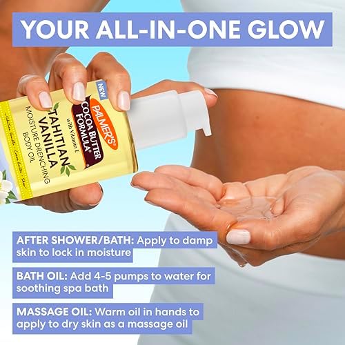 Palmer's Tahitian Vanilla Body Oil, Cocoa Butter Formula, 6.5 Fl Oz (Pack of 12) - Image 7