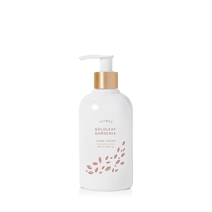 Thymes Hand Lotion Gold Pump - Goldleaf Gardenia (8.25 Fl Oz)