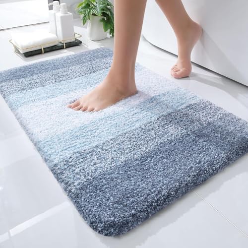 OLANLY Small Bathroom Rugs 30x18, Extra Soft Absorbent Microfiber Bath Rugs by OLANLY