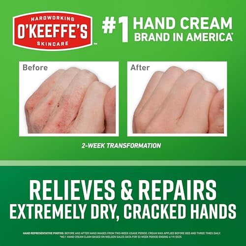 O'Keeffe's Working Hands Hand Cream for Extreme Dryness - 3 oz Tube (2 Pack) - Repairing Skincare for Cracked, Dry Hands - Image 2