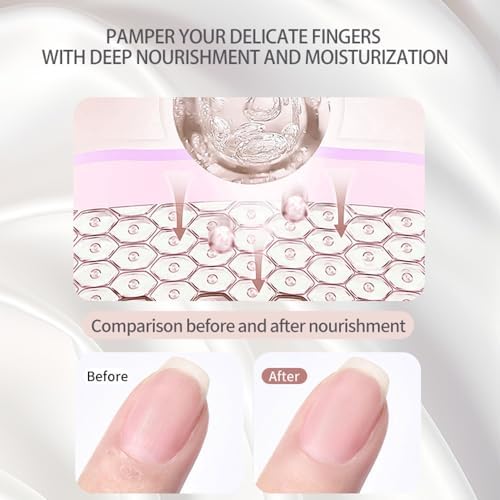 2pcs Cuticle Oil Roller Nourishing Cuticle Oil for Nails Hydrating and Cuticles Moisturizing Nail Care Products(Lemon & Rose) - Image 5