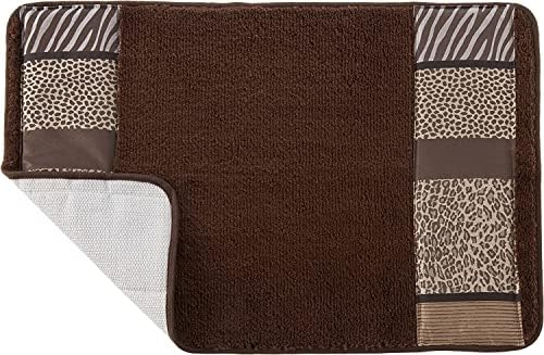 Zahari Home Safari Stripes Animal Bathroom Rug Classic Luxury Leopard Cheetah Zebra Bath Rug Contemporary Decor Beautiful Shower Mat Unique Design Stylish Bathroom Rug Bath Shower Tub Decor - Image 4