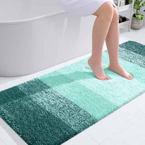 OLANLY Bathroom Runner Rug 40x24, Extra Soft Absorbent Microfiber Bath Rugs by OLANLY