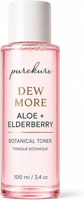 Aloe & Elderberry Facial Toner, Organic, Alcohol-Free, Hydrating Face Toner for Sensitive Skin – Soothing & Pore Minimizing, Gentle Glow Boosting Toner, 100ml