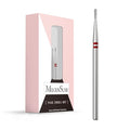 MelodySusie 1.2mm Pear Shape Cuticle Clean Nail Drill Bit 3/32'', Professional Safety Carbide Diamond Under Nail Cleaner for Cuticle Dead Skin Nail Prepare, Beginners Bits, Series Bit-S, Fine