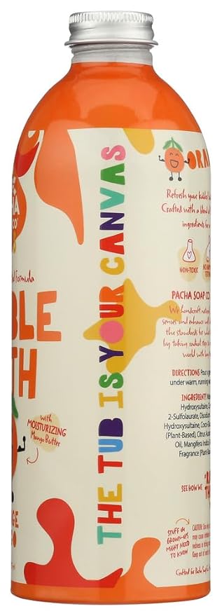 PACHA SOAP Kids Orange Mango Bubble Bath, 16 FZ