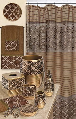 Zahari Home 4pc Spindle Stylish Bathroom Accessories Set Bathroom Soap Dispenser, Tumbler, Tooth Brush Holder and Soap Dish Modern Classic Luxury Contemporary Decor Unique Design Modern Bath Set - Image 7