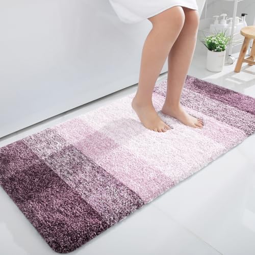 OLANLY Large Bathroom Rugs 50x30, Extra Soft Absorbent Microfiber Bath Rugs by OLANLY