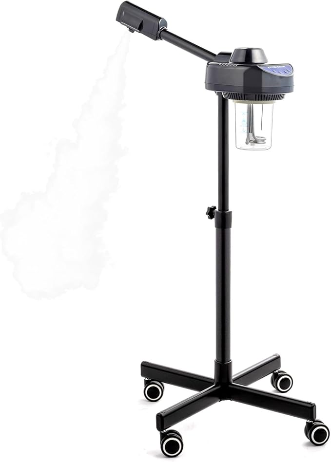 OmySalon Esthetician Steamer Professional Facial Steamer, Face Steamer with Hot Ozone Mist for Beauty Salon Spa Home, Rotatable Sprayer, Personal Skin Care Deep Cleaning