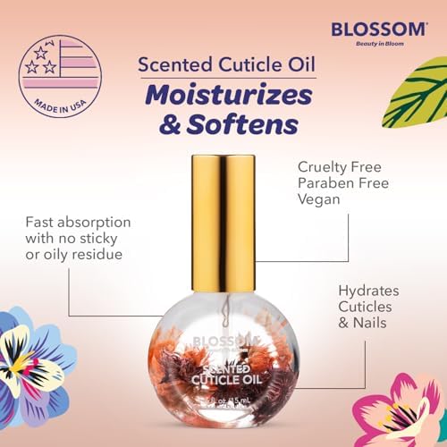 Blossom Cuticle Oil for Nails, Moisturizing, Chocolate Truffle, 0.5 fl. oz - Image 6