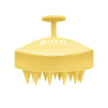 HEETA Scalp Massager with Soft Silicone Bristles - Promotes Hair Growth, Exfoliates Scalp, Removes Dandruff, and Enhances Shampoo Cleansing, Yellow