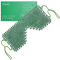 TeraRX® Jade Eye Mask for Facials – Authentic Jade Mask Beaded Facial Eye Covers with Adjustable Straps for Relaxation & Skincare – Natural Stone Relief for Puffiness, Dark Circles & Facial Tension