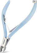 Blue Cross Cuticle Remover Nippers, Professional Nail Care Cutter & Trimmer, Fingernail + Toenail Clippers Tool for at Home DIY Manicures with Stainless Steel Sharp Durable Blades, 6mm Jaw Size, Blue