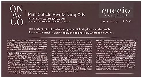 Cuccio Naturale Mini Cuticle Revitalizing Oils – Winter Hydration Repair for Dry Cuticles & Nails, Paraben-Free Spa Fragrances, Women’s Gift Set, 4 Pc - Image 3