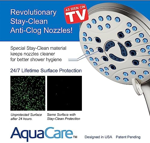 AquaCare 8-mode High Pressure Handheld Shower Head with 2-mode Power Wash - Image 3