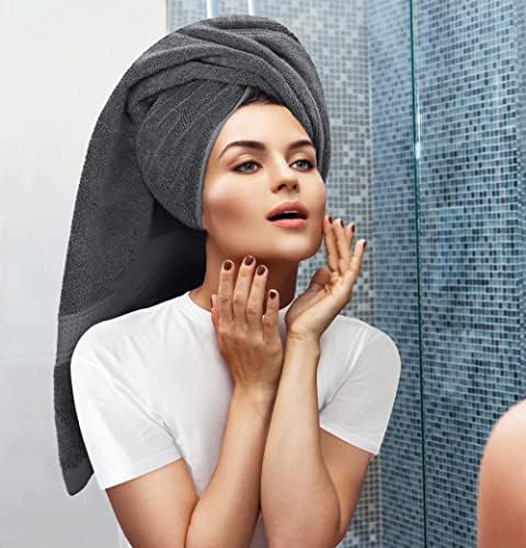 Bulk 64-Pack Hotel & Spa Towel Set, Commercial Grade Shower Towel, Grey - Image 4