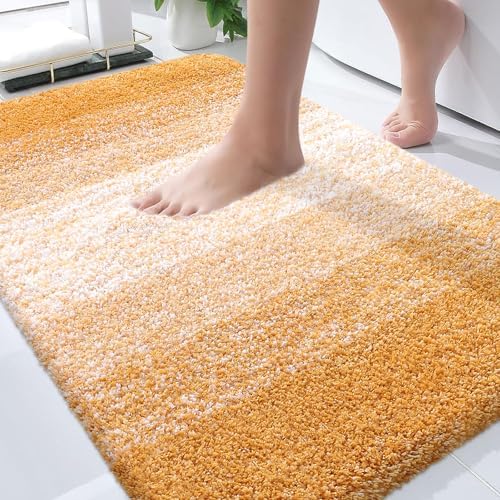 OLANLY Bathroom Rugs Mat 34x21, Extra Soft Absorbent Microfiber Bath Rugs by OLANLY