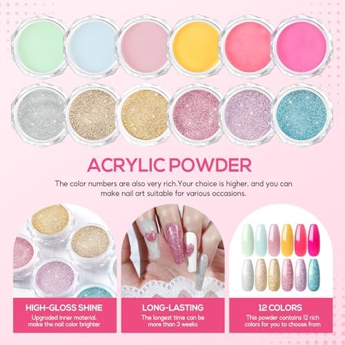 COSCELIA Acrylic Nail Kit for Beginners with Everything Drill & Light - Image 5