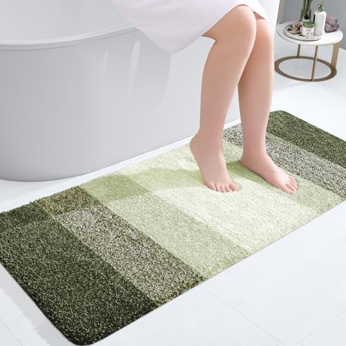 OLANLY Bathroom Runner Rug 44x20, Extra Soft Absorbent Microfiber Bath Rugs by OLANLY