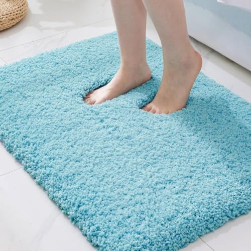ILANGO Bathroom Rugs 24" × 17", Extra Soft Absorbent Microfiber Bath Rugs by ILANGO