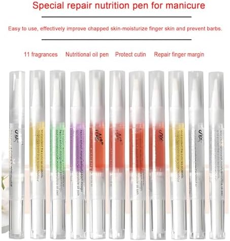 Moily 5 Pack Premium Cuticle Oil Pens Nail Care Kit For Women Moisturize Repair Brittle Nails Professional Manicure Tools Strawberry One Size - Image 4