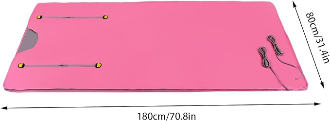 Gdrasuya10 650W Far Infrared Sauna Blanket Sauna Bag Shaper Blanket Controller Professional Detox Beauty Machine Body Fitness Machine Slimming Weight Loss Spa Sauna Blanket Heater,Pink