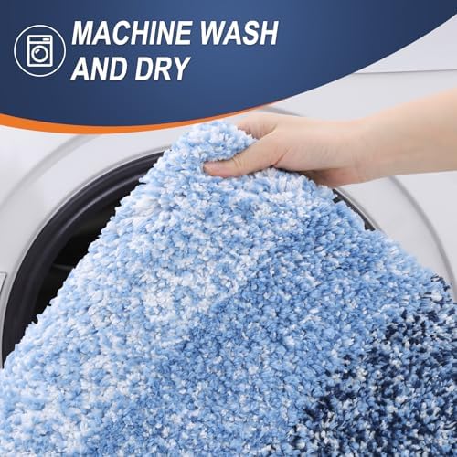 OLANLY Bathroom Runner Rug 45x27, Extra Soft Absorbent Microfiber Bath Rugs - Image 6