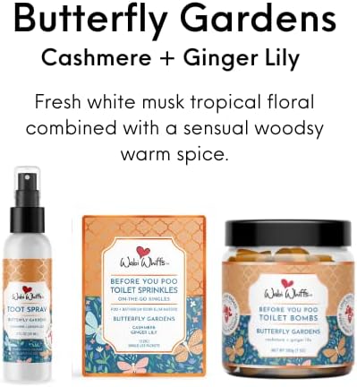 Wabi Whiffs Room and Bathroom Toot Sprays (Butterfly Gardens)