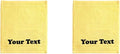Personalize Your Towels with Custom Embroidery: Names, Monograms, and Initials. Perfect for Bathroom, Spa, Gym, Shower, Kids, Adults, Pool, Travel, Gifts, 2-Piece Wash Cloths Set - Yellow