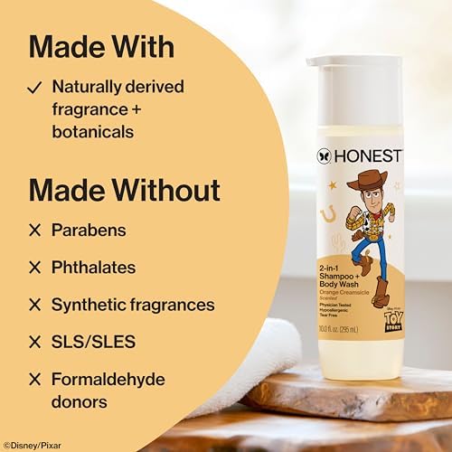 The Honest Company Shampoo, Body Wash, Disney and Pixar's Toy Story, Orange - Image 4
