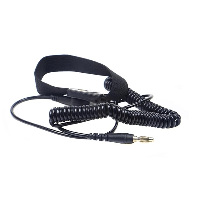 Wristband Strap for Dual User Ionic Detox Foot Bath Spa Cleanse System, Anti Static Adjustable Wrist Strap Wrist Bracelet Belt for Foot Bath Machine Accessory Replacement 2PCS (A Plug Wristband)