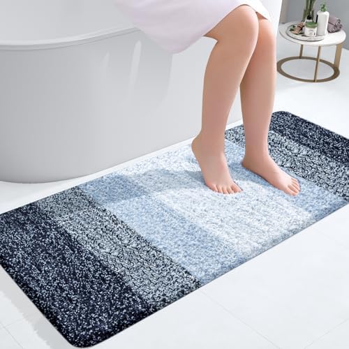 OLANLY Bathroom Runner Rug 47x20, Extra Soft Absorbent Microfiber Bath Rugs by OLANLY