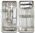 Manicure Set - 19 in 1 Professional Nail Clippers Pedicure Kit, Manicure Tool Kit, Stainless Steel Facial Grooming Set Kit, Gift Idea for Women, Men, Girls, Teens, Grey by Tranchou