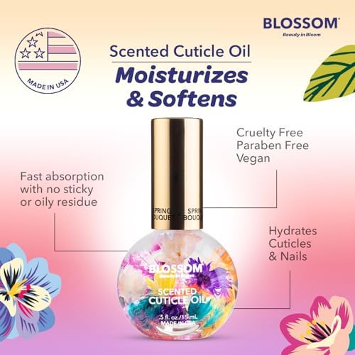 Blossom Cuticle Oil for Nails, Scented Nail Oil Cuticle Care, 0.5 fl. oz - Image 6