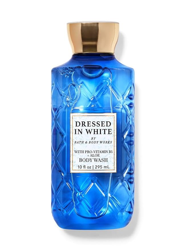 Bath and Body Works Dresses In White Body Wash Shower Gel Gift Set 10 oz (Dresses In White)