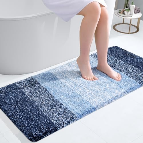 OLANLY Bathroom Runner Rug 47x20, Extra Soft Absorbent Microfiber Bath Rugs by OLANLY