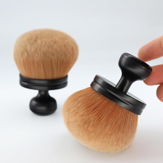 Big Self Tanning Blend Brush, Extra Large Kabuki, Self Tanner, Fundation, Powder, Sunless Tanning, Blusher, Shadow, Bronzer, Face and Body Brush (Black)
