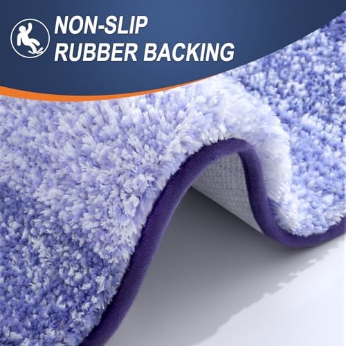 OLANLY Luxury Toilet Rugs U-Shaped 24x20, Soft Absorbent Microfiber Mat - Image 5