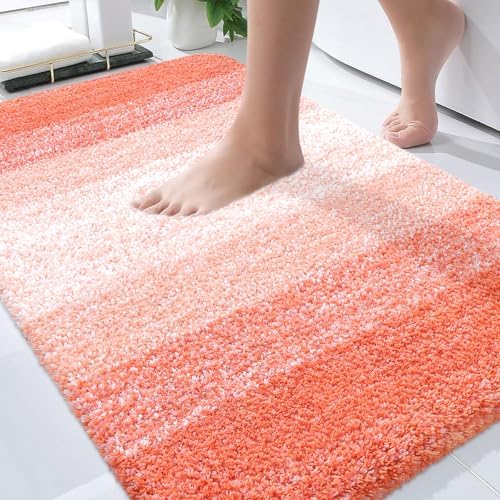 OLANLY Bathroom Rugs Mat 34x21, Extra Soft Absorbent Microfiber Bath Rugs by OLANLY