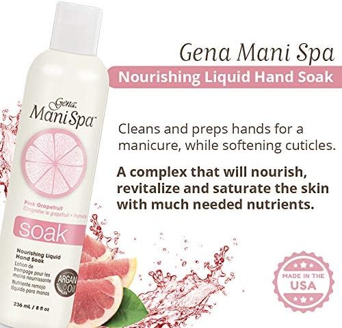 Gena Mani Spa Liquid Hand Soak | Softens, Moisturizes Hands, Nails, and Cuticles for Great Manicure Pre Treatment | Made in the Usa |Grapefruit Scent |8 Oz - Image 4