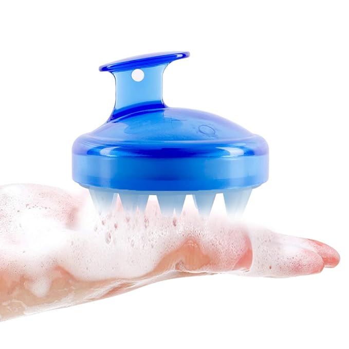 INVODA 2PCS Scalp Massager Shampoo Brush Soft Silicone Bristles for Dandruff Removal & Hair Growth, Waterproof Wet/Dry Use, Men, Women & Pets