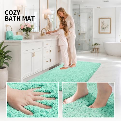 ILANGO Bathroom Rugs 36" × 24", Extra Soft Absorbent Microfiber Bath Rugs - Image 5