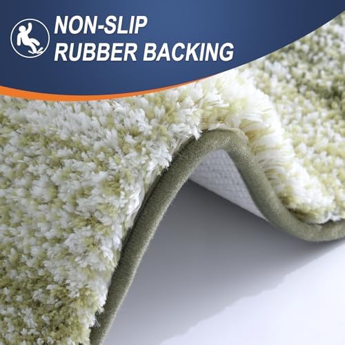 OLANLY Luxury Toilet Rugs U-Shaped 24x20, Soft Absorbent Microfiber Mat - Image 5